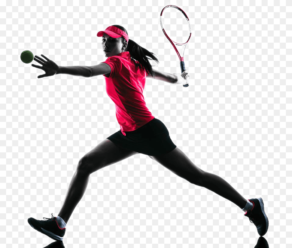 Female Tennis Player Colab Coach Rebound Tennis Trainer Ball Training Equipment, Sport, Tennis Ball, Person, Footwear Free Png