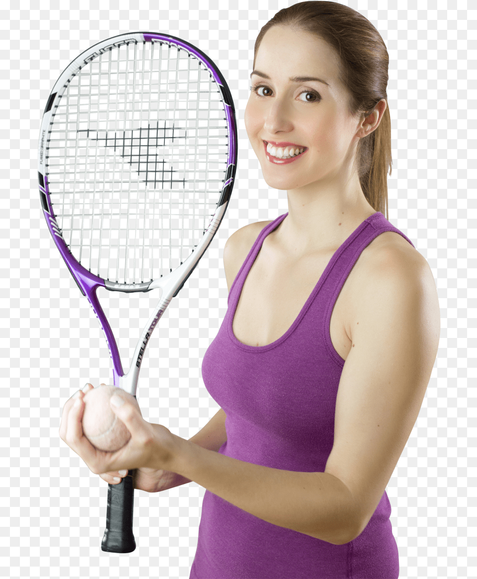 Female Tennis Player Image Female Tennis Player, Ball, Baseball, Baseball (ball), Tennis Racket Free Transparent Png