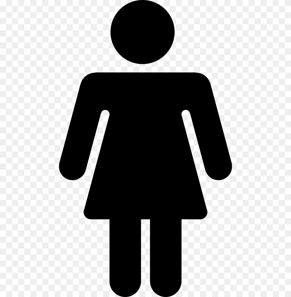 Female Toilet Signs Clip Art Transparent Woman Silhouette Blue, Sign, Symbol Png Image