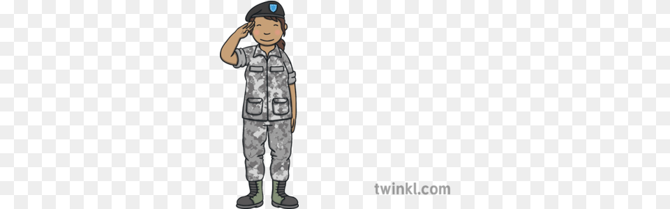 Female Us Soldier American Armed Forces Army Uniform Salute Ks1 Standing, Boy, Child, Male, Military Free Png
