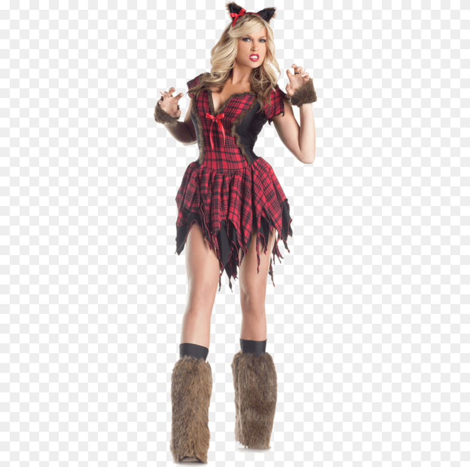 Female Werewolf Halloween Costume, Clothing, Person, Adult, Woman Free Transparent Png