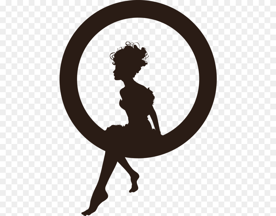 Female Woman Silhouette Child Silhouette In Circle, Dancing, Leisure Activities, Person, Face Free Png