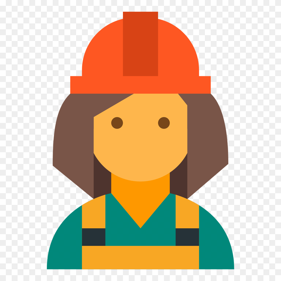 Female Worker Icon, Helmet, Clothing, Hardhat, Baby Png