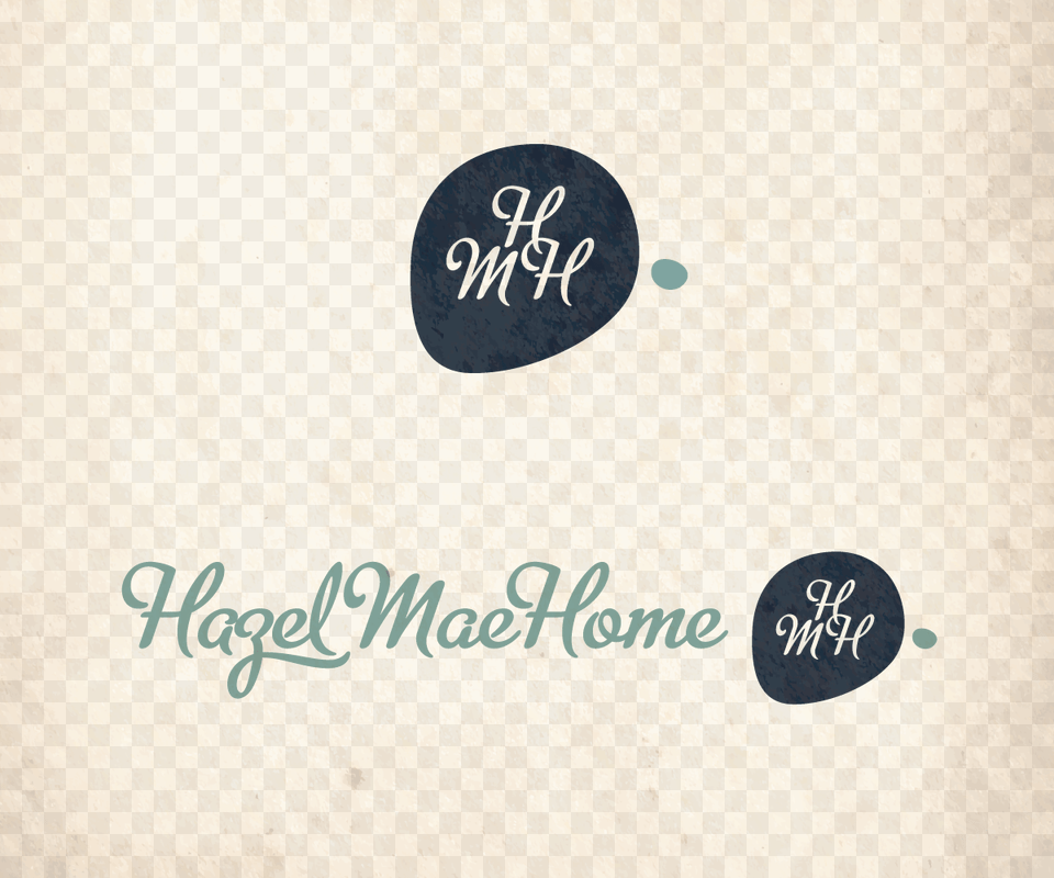 Feminine Colorful Garage Logo Design For Hazel Mae Map, Texture, Handwriting, Text, Calligraphy Free Png