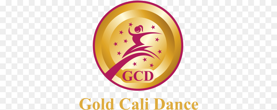 Feminine Playful Dance Studio Logo Design For Gold Cali Hurricane Katrina Charity, Disk Png