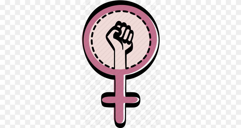Feminism Feminist Fight Power Women Feminism Icon, Body Part, Hand, Person, Fist Free Png Download