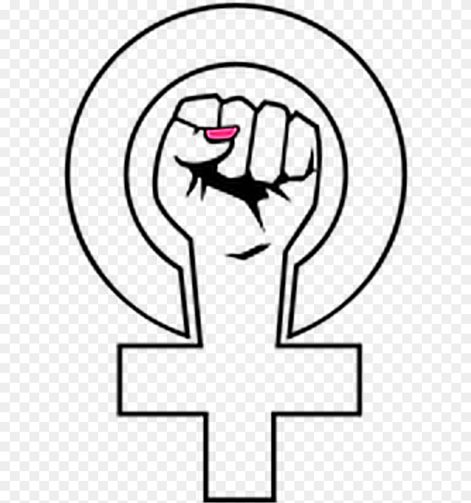 Feminismo Clipart Freeuse Library Feminismo Simbolo Simbolo Del Feminismo, Purple, Cutlery Free Png Download