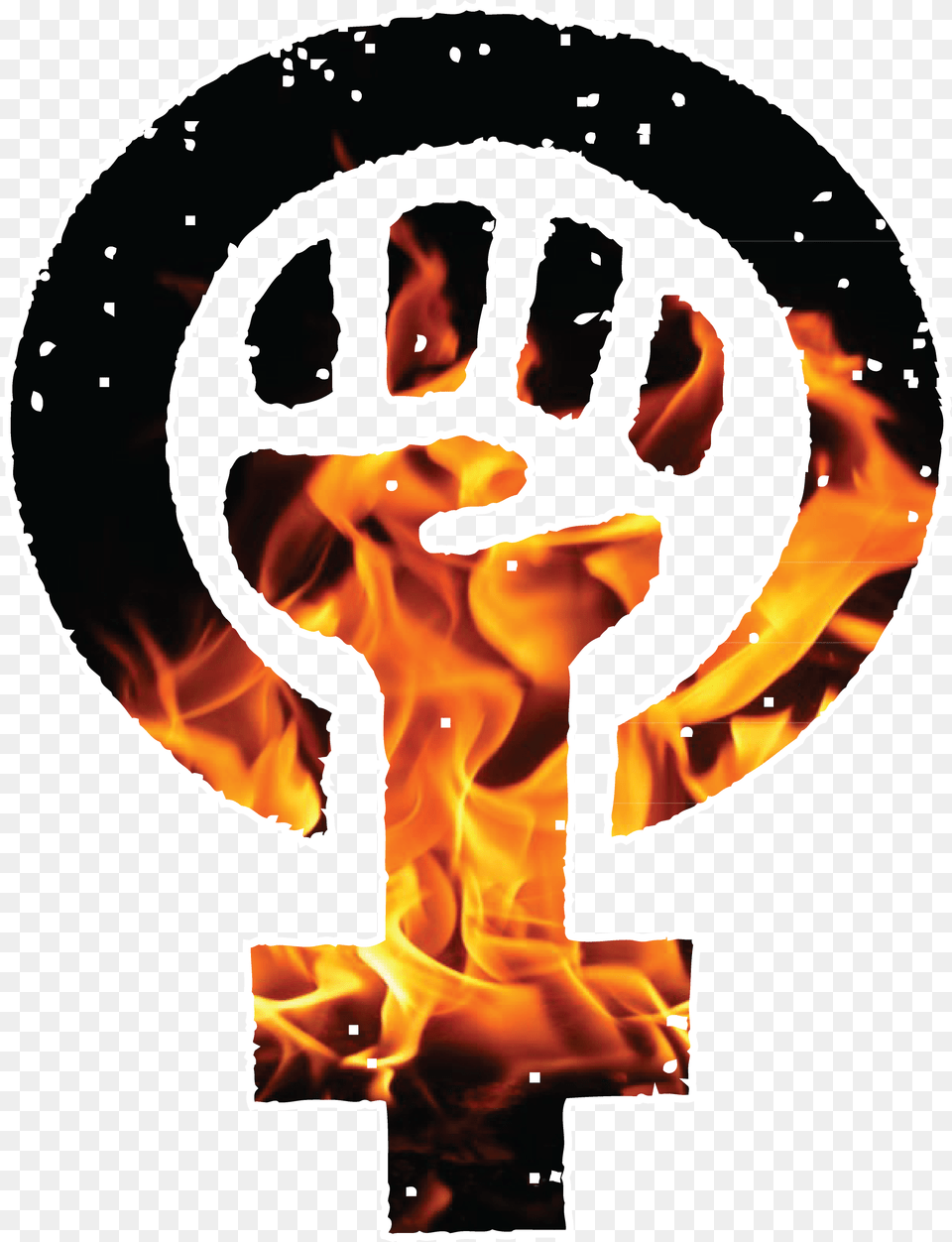 Feminist Scientists Doing Feminist Science Feminist Symbol Fire, Flame, Adult, Male, Man Free Png Download