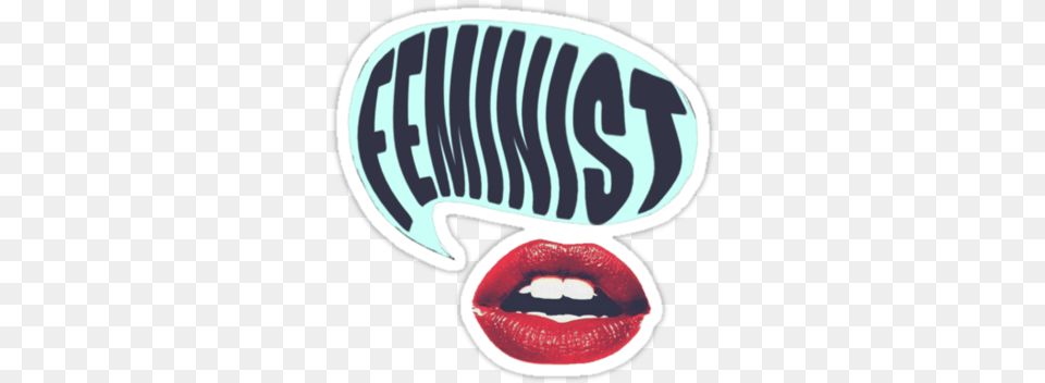 Feminist Sticker Feminism Lips, Body Part, Cosmetics, Lipstick, Mouth Png