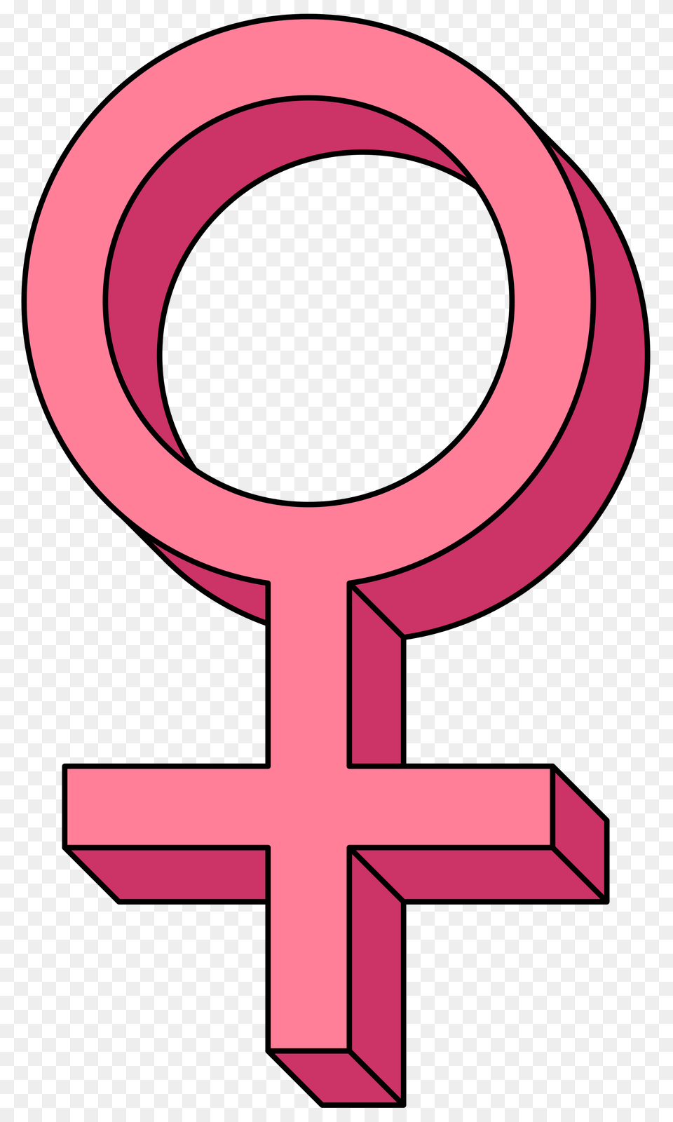 Feminist Symbol Image, Text Free Transparent Png