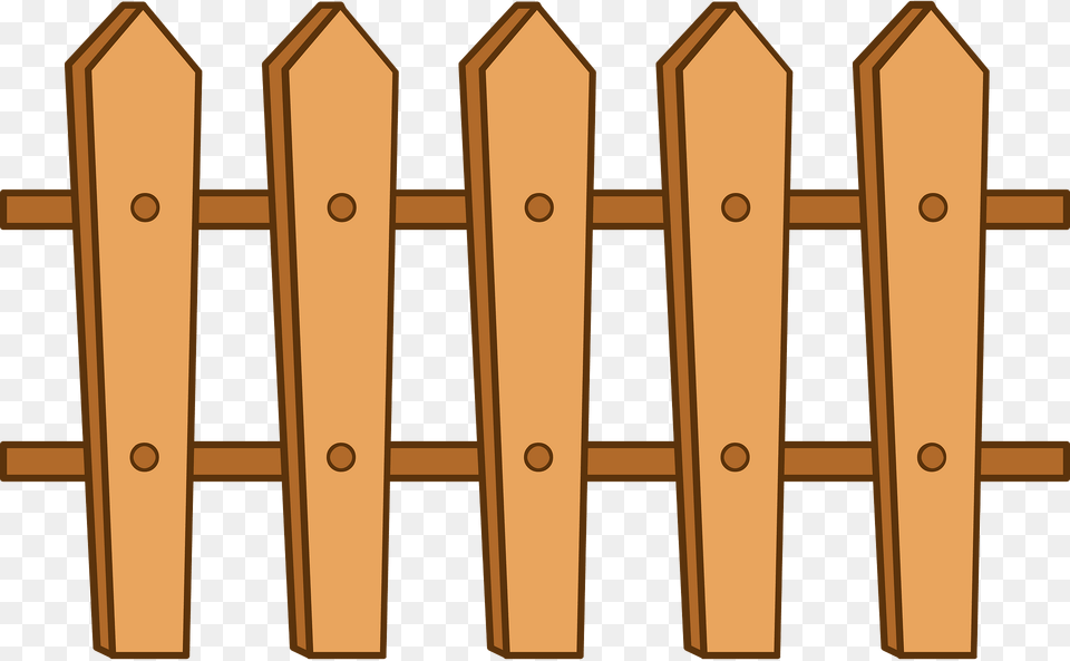 Fence Clipart, Picket, Wood Png Image