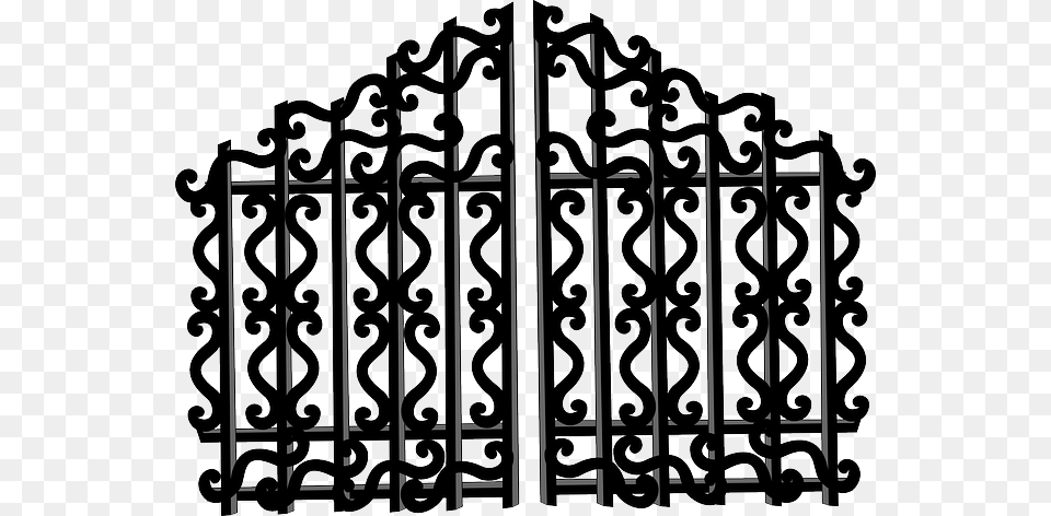 Fence Door Barricade Entrance Gate Iron Portal Entrance Clipart Free Png Download