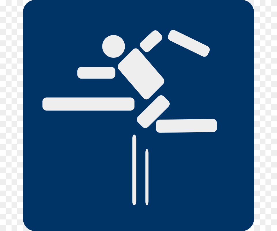 Fence Jumping Pictogram, Cross, Symbol, Sign Free Png