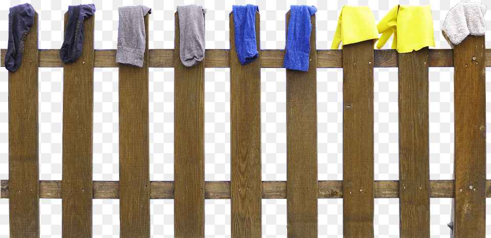 Fence Laundry Dry Wood Fence Paling Socks Laundry, Architecture, Building, Picket Png