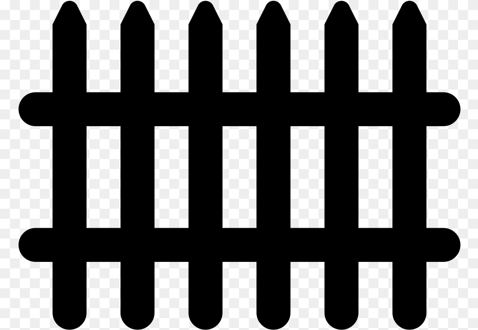 Fence Svg Transparent Fencing Icons, Gray Png Image