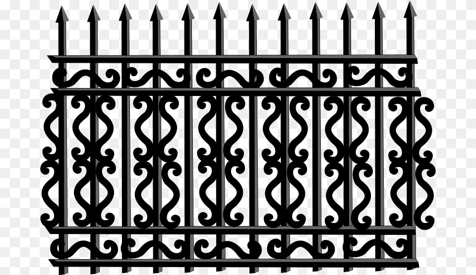 Fence Texture Iron Railing, Gate Free Png Download