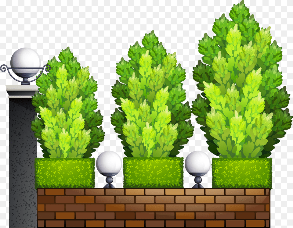 Fence With Plants Clipart Plants Clipart Free Png Download