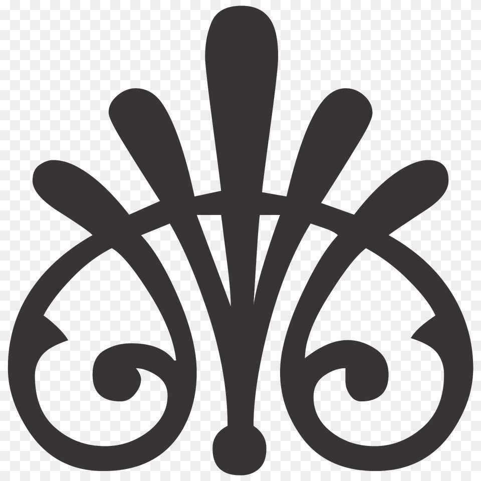 Fencew Ornament Black U Clipart, Cutlery Png