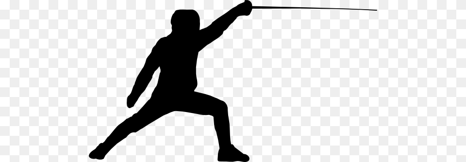 Fencing Clip Art Vector, Silhouette, Adult, Male, Man Free Transparent Png