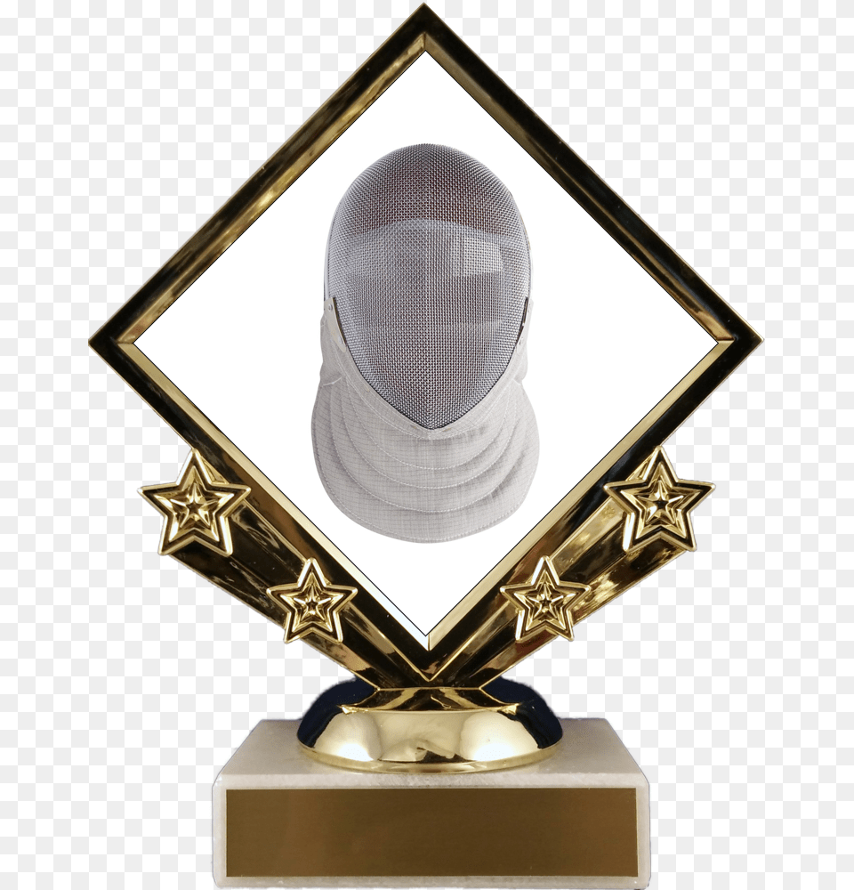 Fencing Logo Diamond Trophy Trophy Schoppy S Since Corn Dog Trophy Free Transparent Png