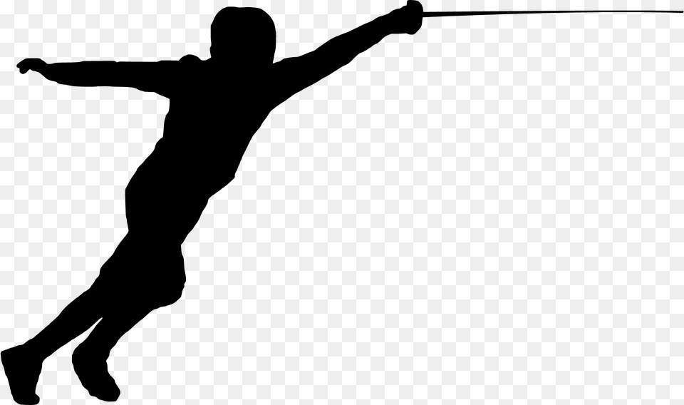 Fencing Silhouette, Rope, Person Png