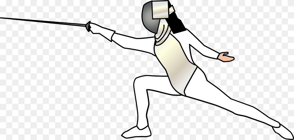 Fencing Sports Clipart, Person, Sport Free Transparent Png