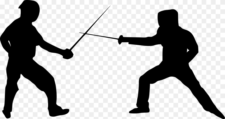 Fencing Sword Fencing, Gray Free Png