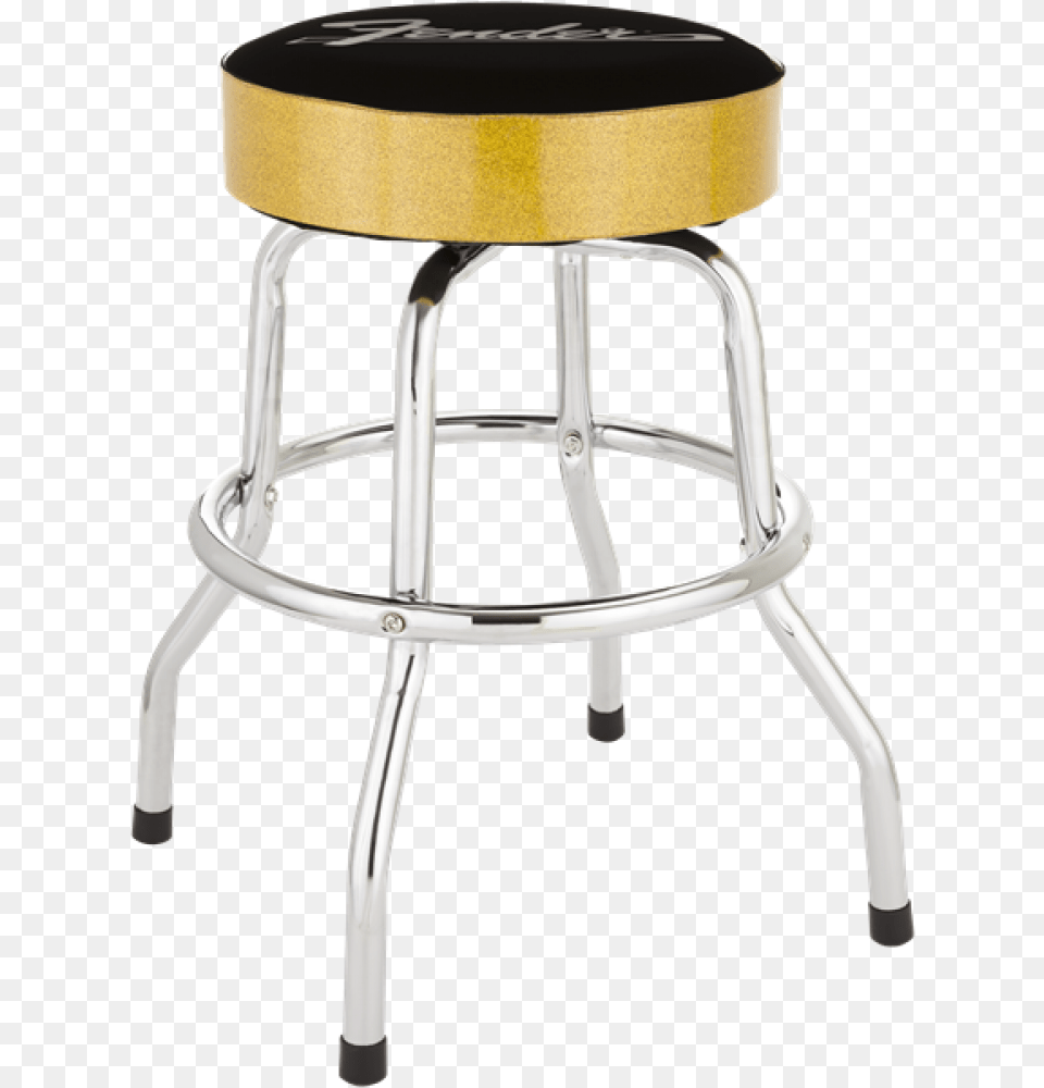 Fender 24in Gold Sparkle Barstool, Bar Stool, Furniture, Appliance, Blow Dryer Free Png Download