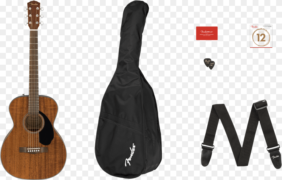 Fender Cc 60s Concert Acoustic Guitar Pack, Musical Instrument, Clothing, Glove, Bass Guitar Free Transparent Png