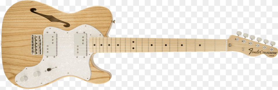 Fender Classic Series 72 Telecaster Thinline Electric Fender Telecaster Thinline 72 Natural, Electric Guitar, Guitar, Musical Instrument Png Image