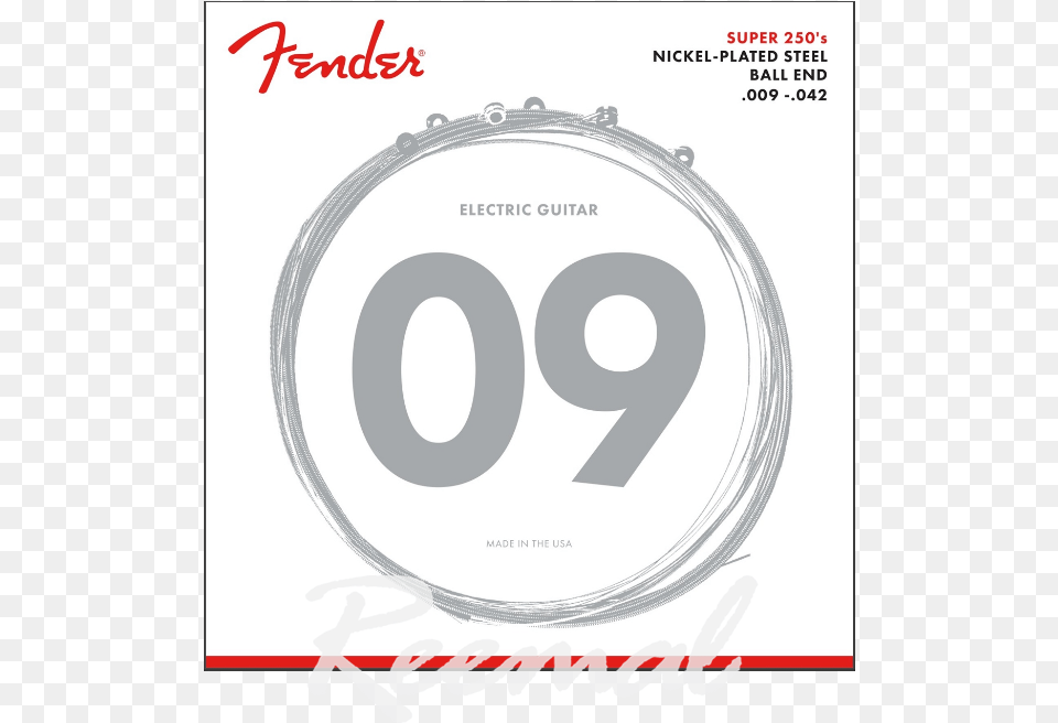 Fender Electric Guitar Strings 9 42 Nps Ball End Fender Strings, Number, Symbol, Text, Smoke Pipe Free Png