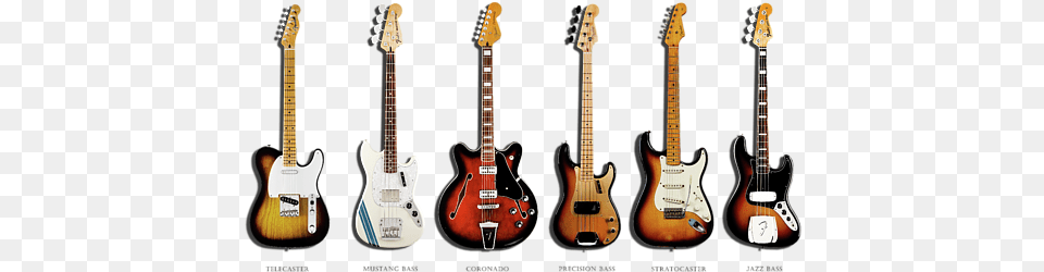 Fender Guitar Collection Coffee Mug Solid, Bass Guitar, Musical Instrument, Electric Guitar Png Image