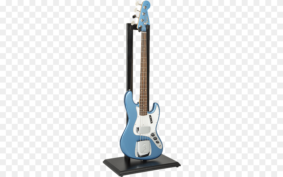 Fender Hanging Wood Guitar Stand Black Guitar On Stand, Bass Guitar, Musical Instrument Free Png Download