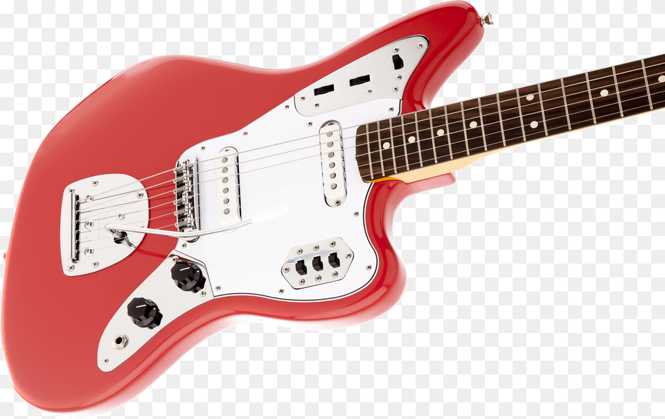 Fender Jaguar 50 Aniversario Fender 60s Jaguar Lacquer Electric Guitar Fiesta Red, Electric Guitar, Musical Instrument Free Png