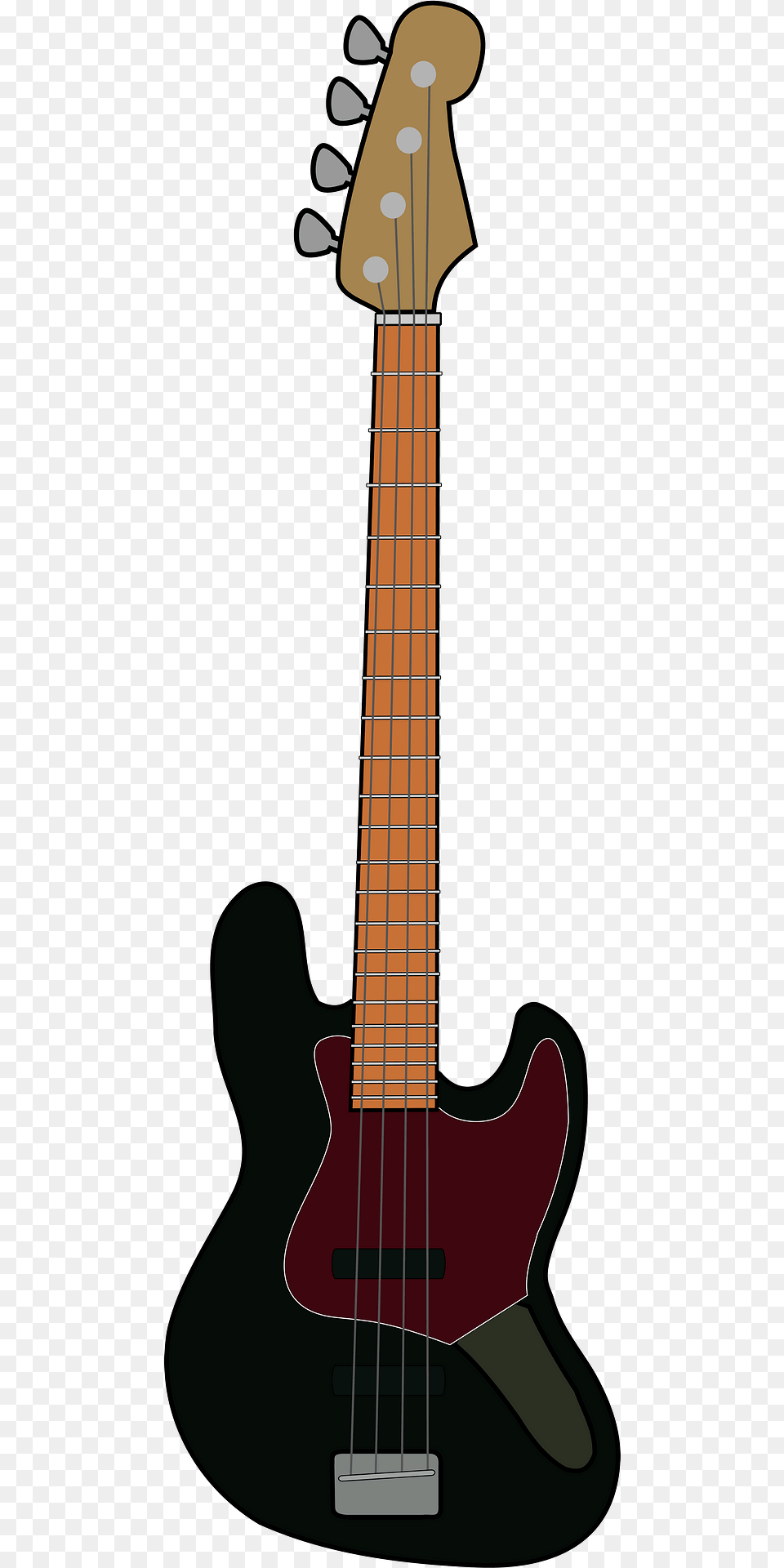 Fender Jazz Bass Black Clipart, Bass Guitar, Guitar, Musical Instrument Free Png