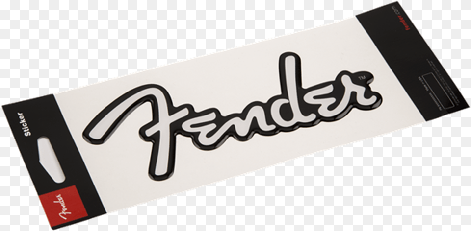 Fender Logo 3d Sticker, Text, Handwriting, Credit Card Png