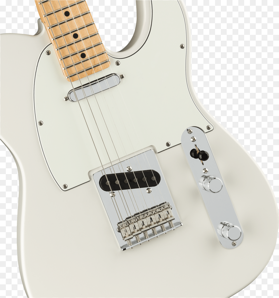 Fender Player Telecaster Maple Fingerboard Polar White White Telecaster Maple Neck, Wood, Flooring, Floor, Hardwood Free Png Download