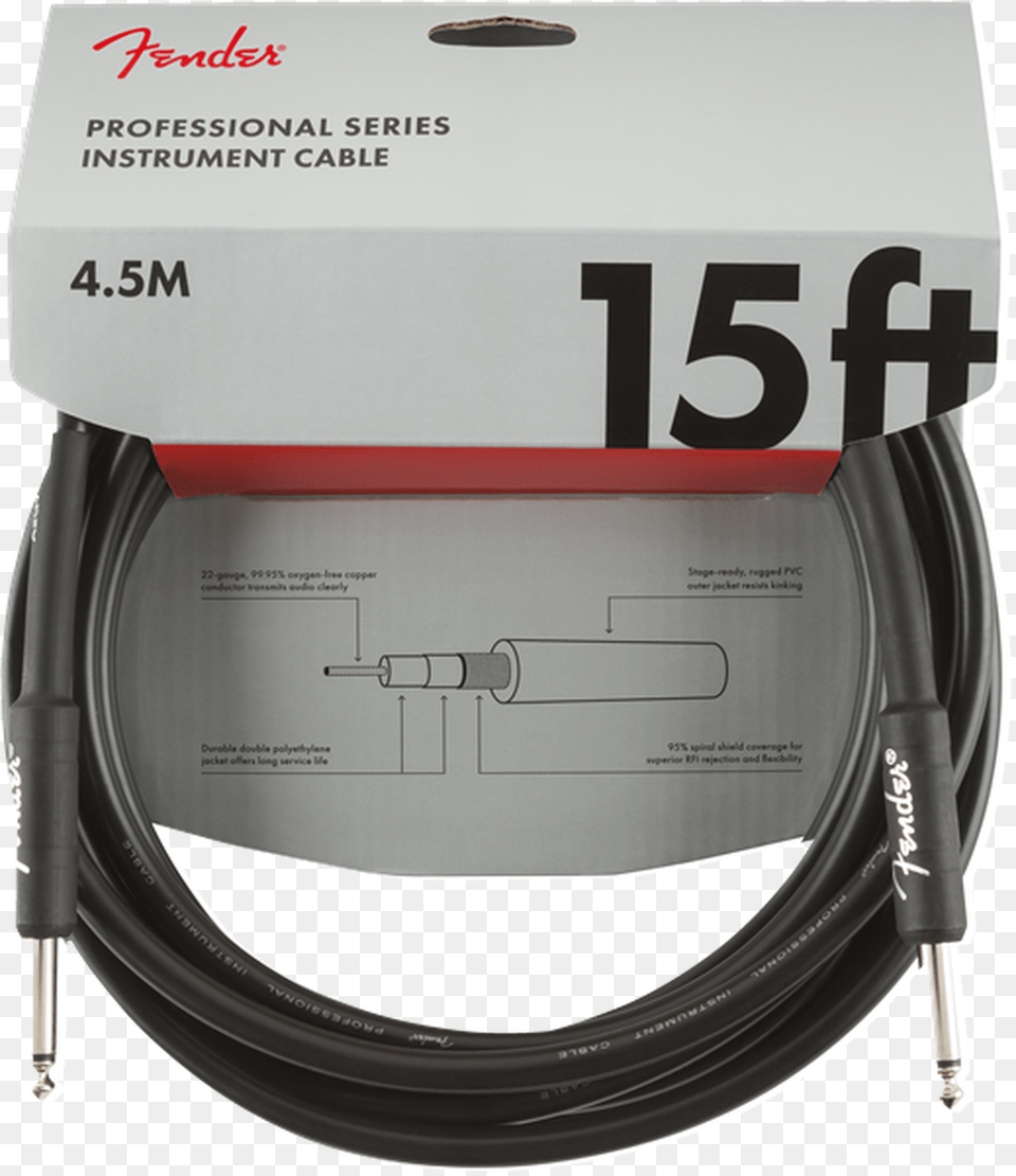 Fender Professional Series Instrument Cable Straightstraight, Adapter, Electronics Free Png Download