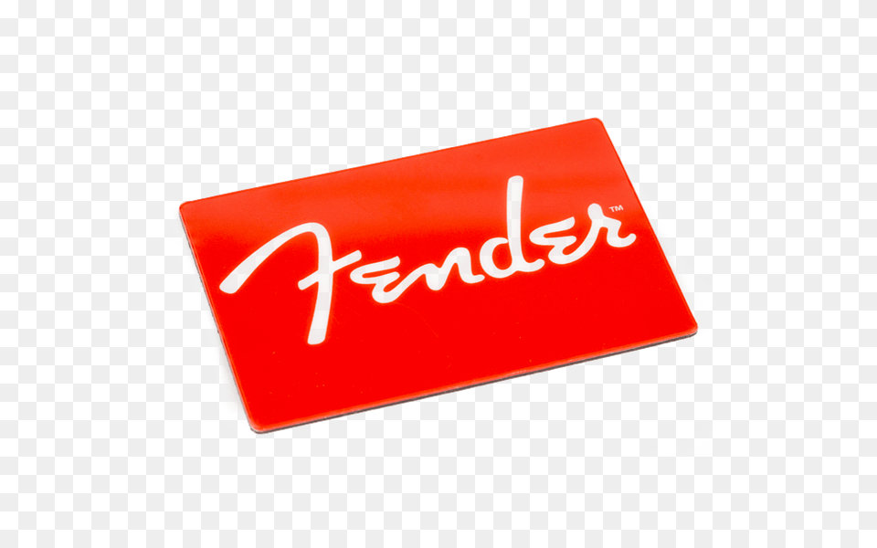 Fender Red Logo Magnet Evesham Music, First Aid, Rubber Eraser, Text Png Image