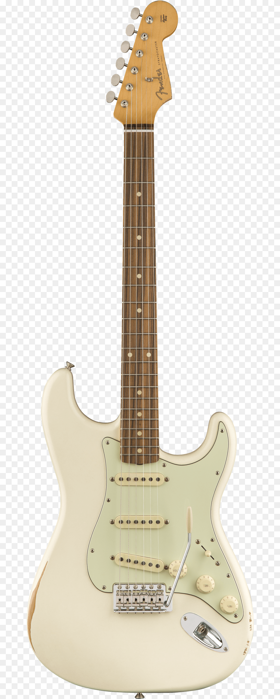 Fender Road Worn 60s Strat Oly White Front, Bass Guitar, Electric Guitar, Guitar, Musical Instrument Png Image