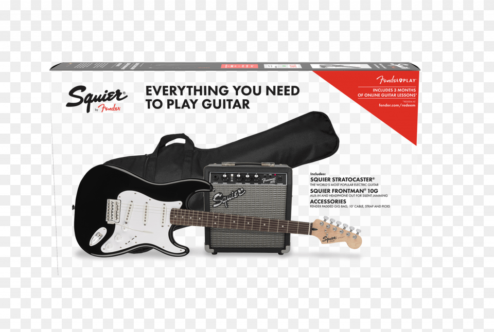 Fender Strat Pack Blk, Electric Guitar, Guitar, Musical Instrument Free Png