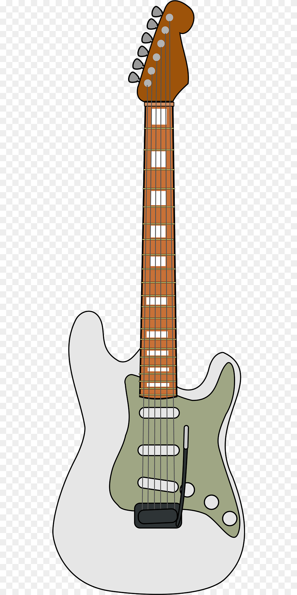 Fender Stratocaster White Clipart, Bass Guitar, Guitar, Musical Instrument, Electric Guitar Free Png Download