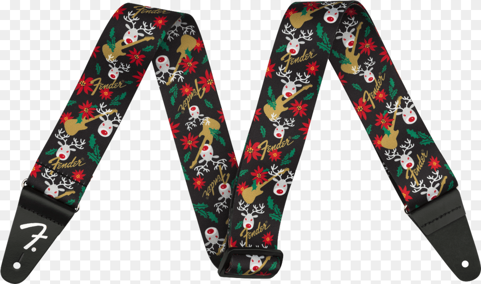 Fender Ugly Christmas Sweater Guitar Strap Fender Strap Ugly Christmas, Accessories, Clothing, Suspenders, Bag Free Png