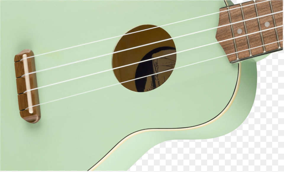 Fender Venice Soprano Ukulele Surf Green Walnut Fingerboard, Bass Guitar, Guitar, Musical Instrument, Ball Png Image