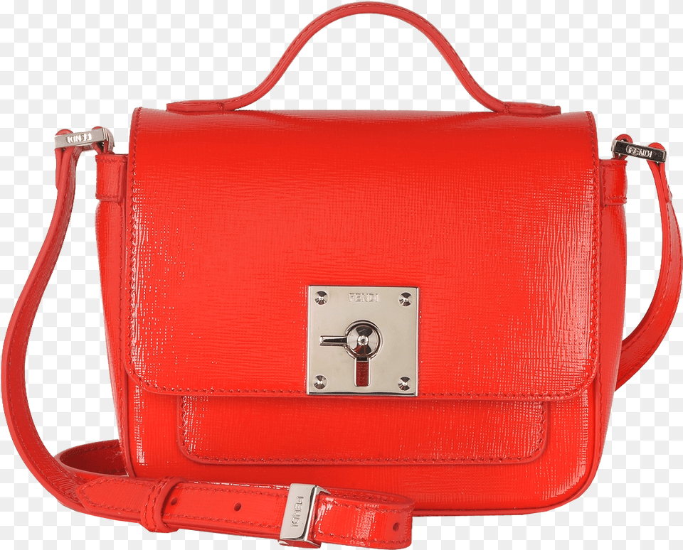 Fendi Bag Bugs Poppy Patent Leather Shoulder Bag Messenger Bag, Accessories, Handbag, Purse, Electrical Device Free Transparent Png
