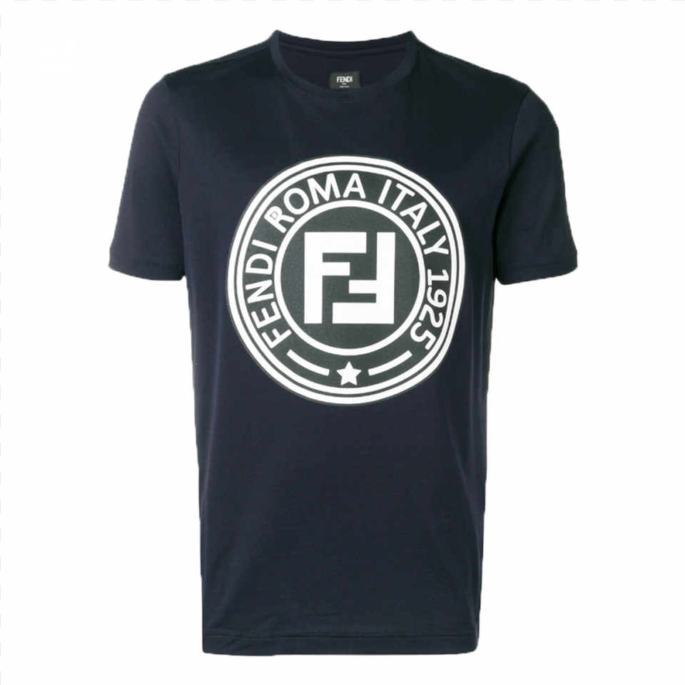 Fendi Printed Ff Logo Number, Clothing, Shirt, T-shirt Free Png Download