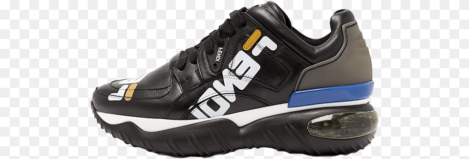 Fendi X Fila Logo Mania Print Black Sneakers, Clothing, Footwear, Shoe, Sneaker Free Transparent Png