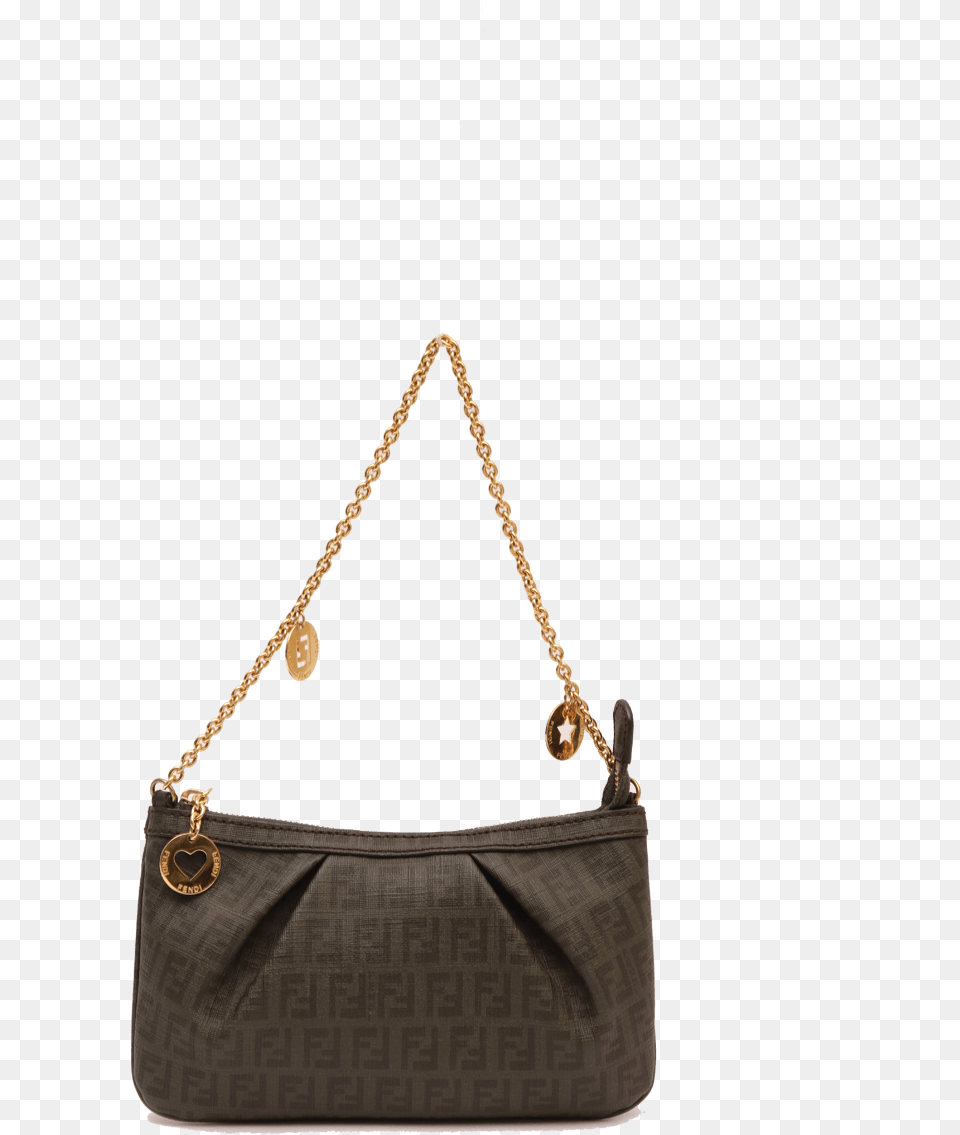 Fendi Zucchino Canvas Pochette Bag Shoulder Bag, Accessories, Handbag, Purse Free Png