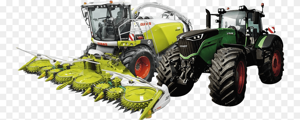 Fendt And Claas Equipment Tractor, Transportation, Vehicle, Bulldozer, Machine Free Png Download