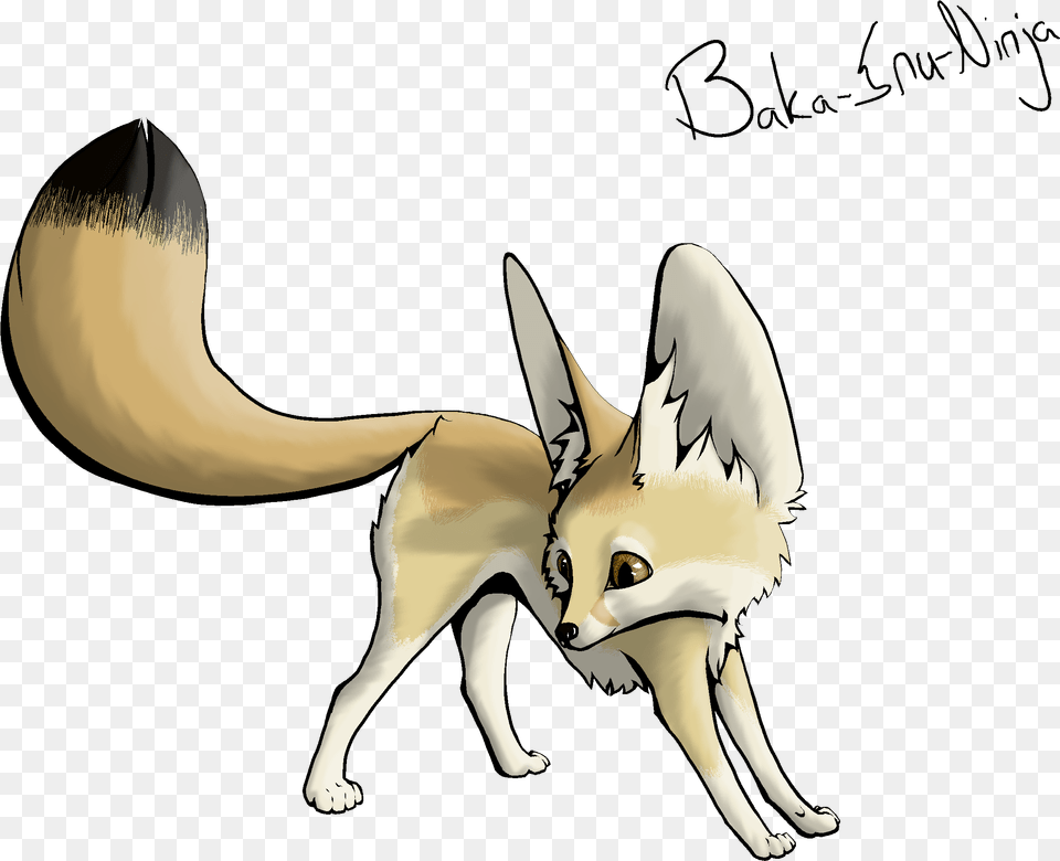 Fennec Fox Clipart Cute Draw A Fennec Fox, Animal, Canine, Kit Fox, Mammal Png Image